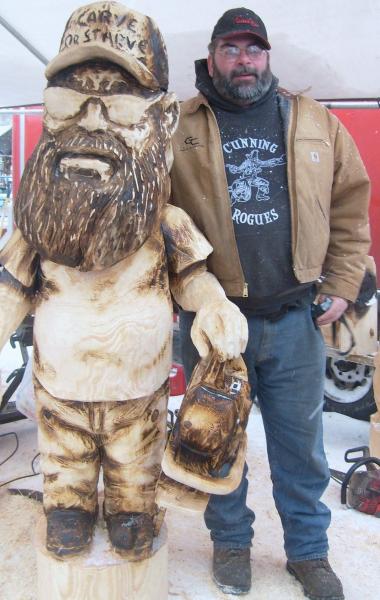 Bigshot woodcarving