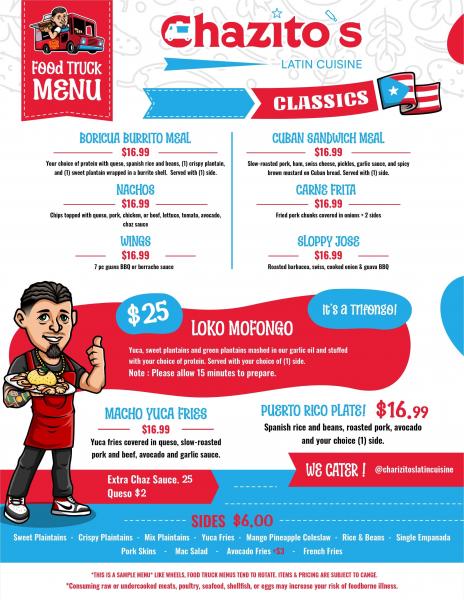 Chazitos latin cuisine