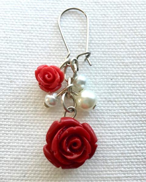 Rose & Pearls Earrings