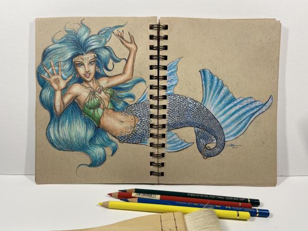 Mermaid sketch picture