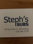 Steph’s Subs