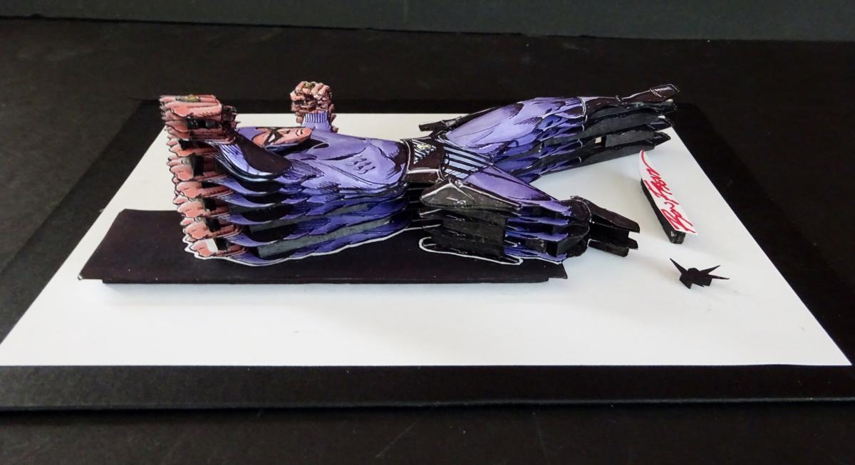 Unframed THE PHANTOM 3D Paper Sculpture picture