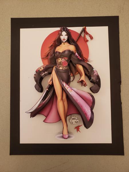 Unframed SHI 3D Paper Sculpture