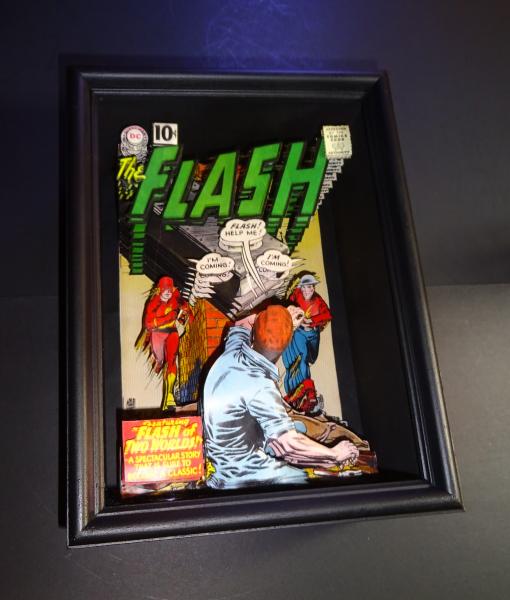 THE FLASH #123 3D Shadowbox Paper Sculpture picture