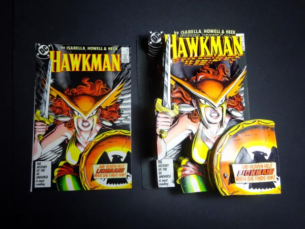 Unframed HAWKMAN #6 Warrior Hawkwoman 3D Paper Sculpture picture