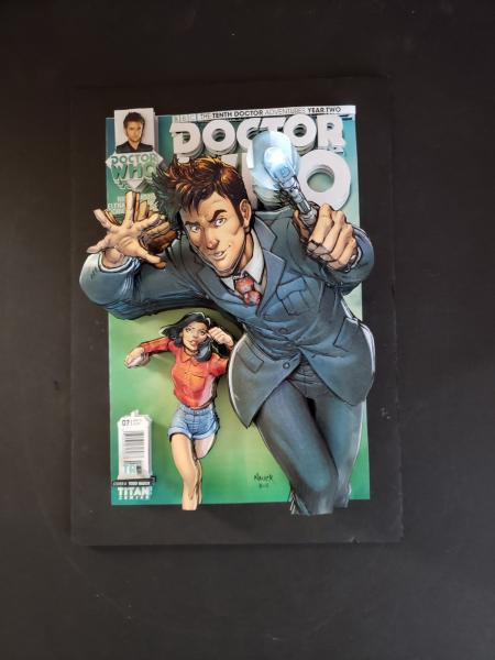 Unframed ADV OF 10th DOCTOR WHO Yr 2 #6 3D Paper Sculpture