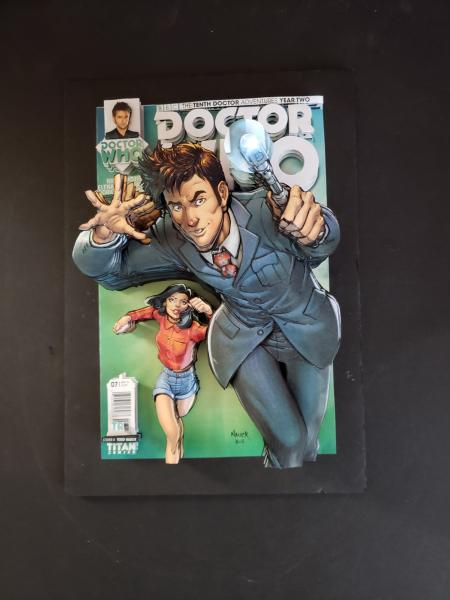 Unframed ADV OF 10th DOCTOR WHO Yr 2 #6 3D Paper Sculpture picture