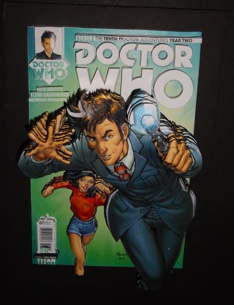 Unframed ADV OF 10th DOCTOR WHO Yr 2 #6 3D Paper Sculpture picture