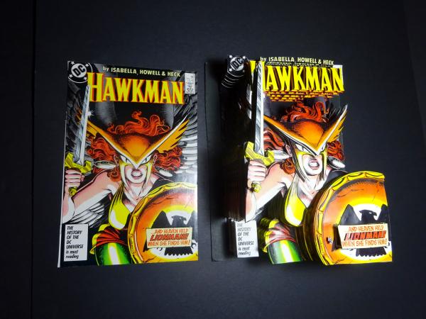 Unframed HAWKMAN #6 Warrior Hawkwoman 3D Paper Sculpture picture