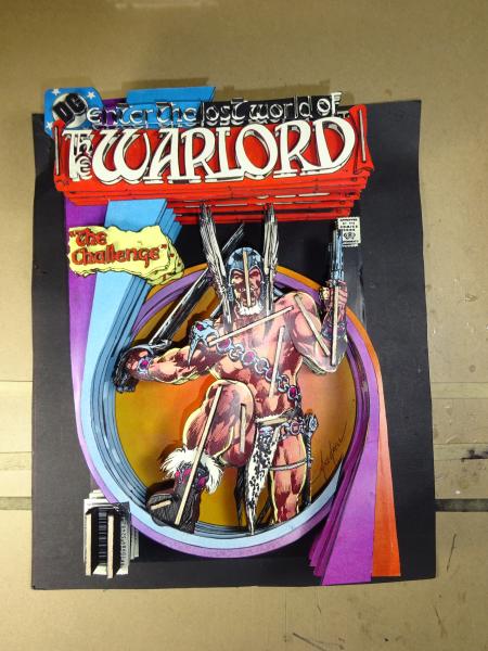 Unframed THE WARLORD #26 3D Paper Sculpture picture