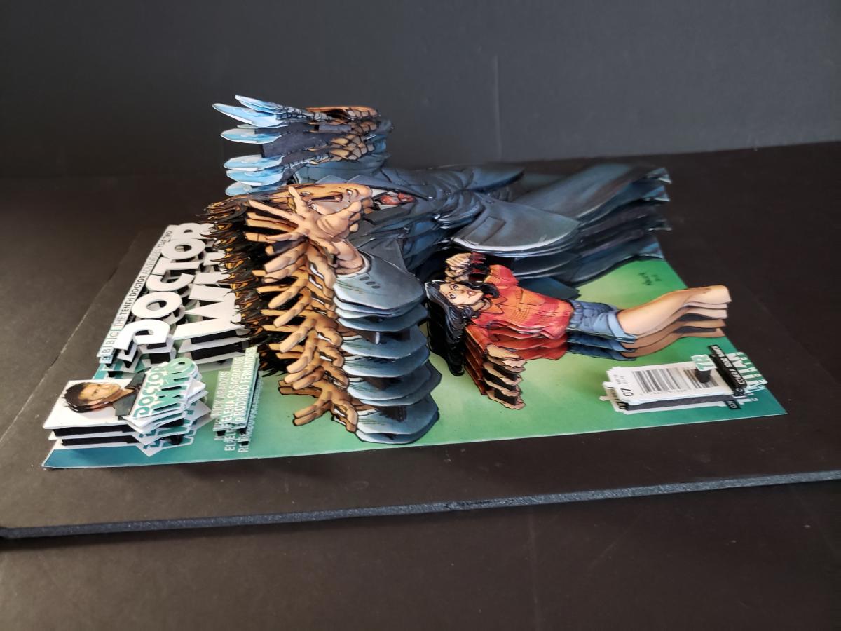 Unframed ADV OF 10th DOCTOR WHO Yr 2 #6 3D Paper Sculpture picture