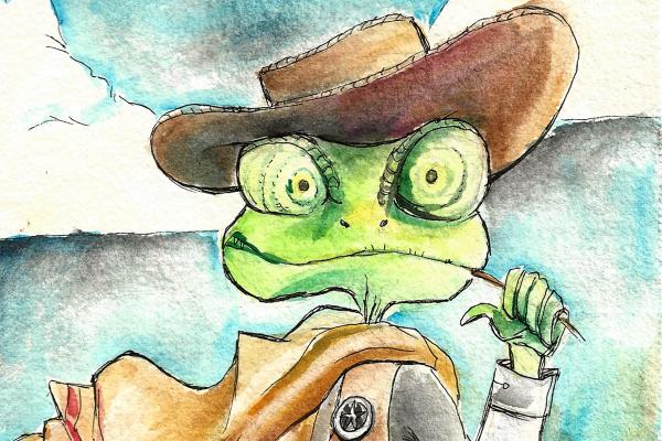 Rango — Original Watercolor Art picture