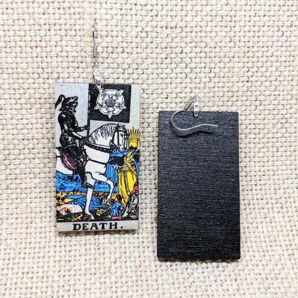 Tarot Card Earrings - Death Tarot Card picture