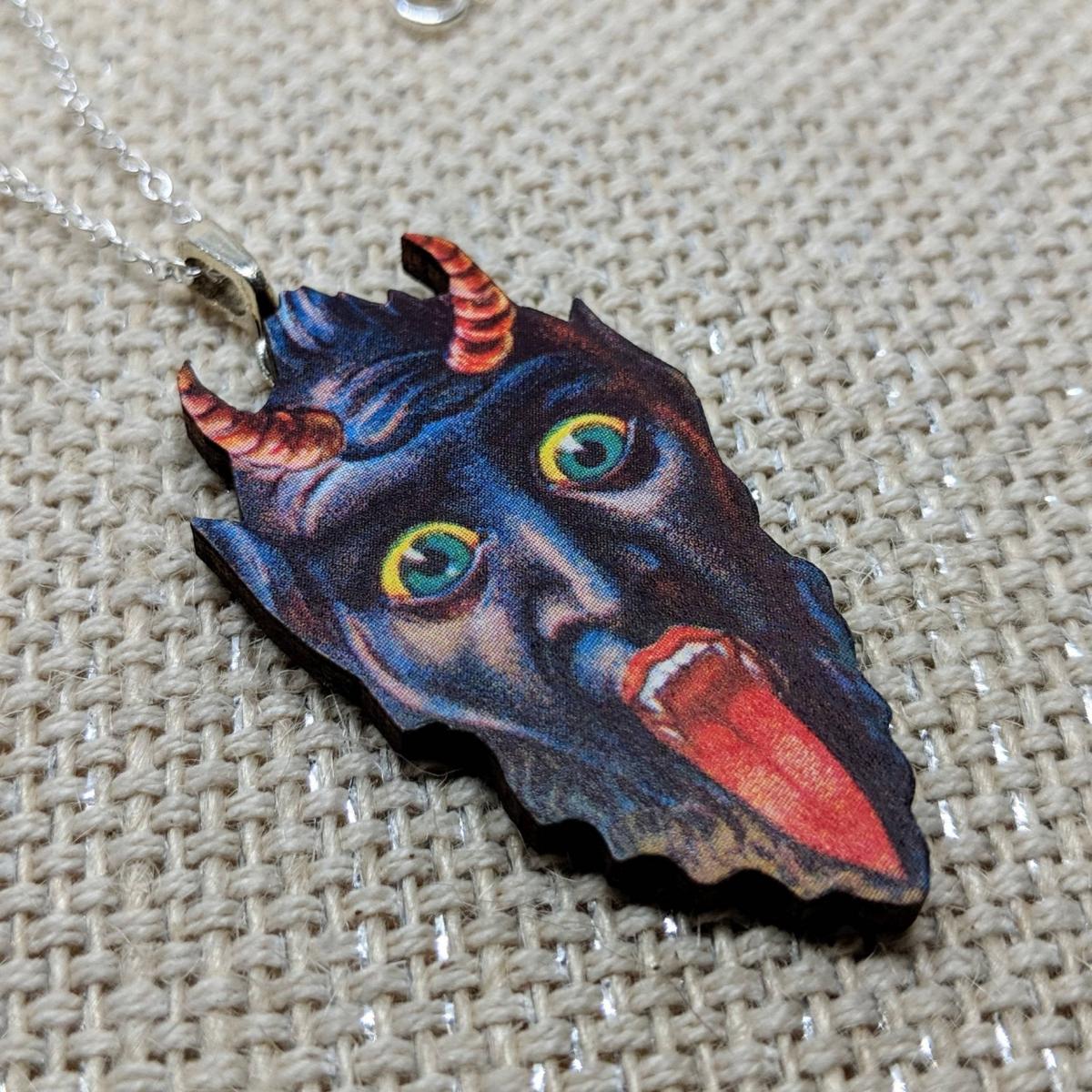 Krampus Pendant Necklace picture