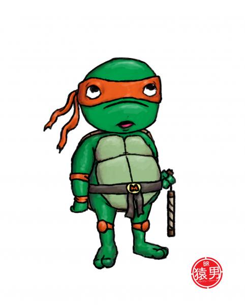 Turtle Power #FatKidProject (set of 4)