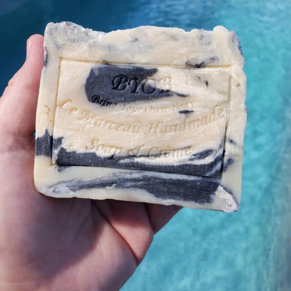 LE MARCEAU SOAP CHARCOAL BENTONITE CLAY BODY SOAP, NET WT. 5 OZ., GRAMS: 141.75, SCENT: COOL picture