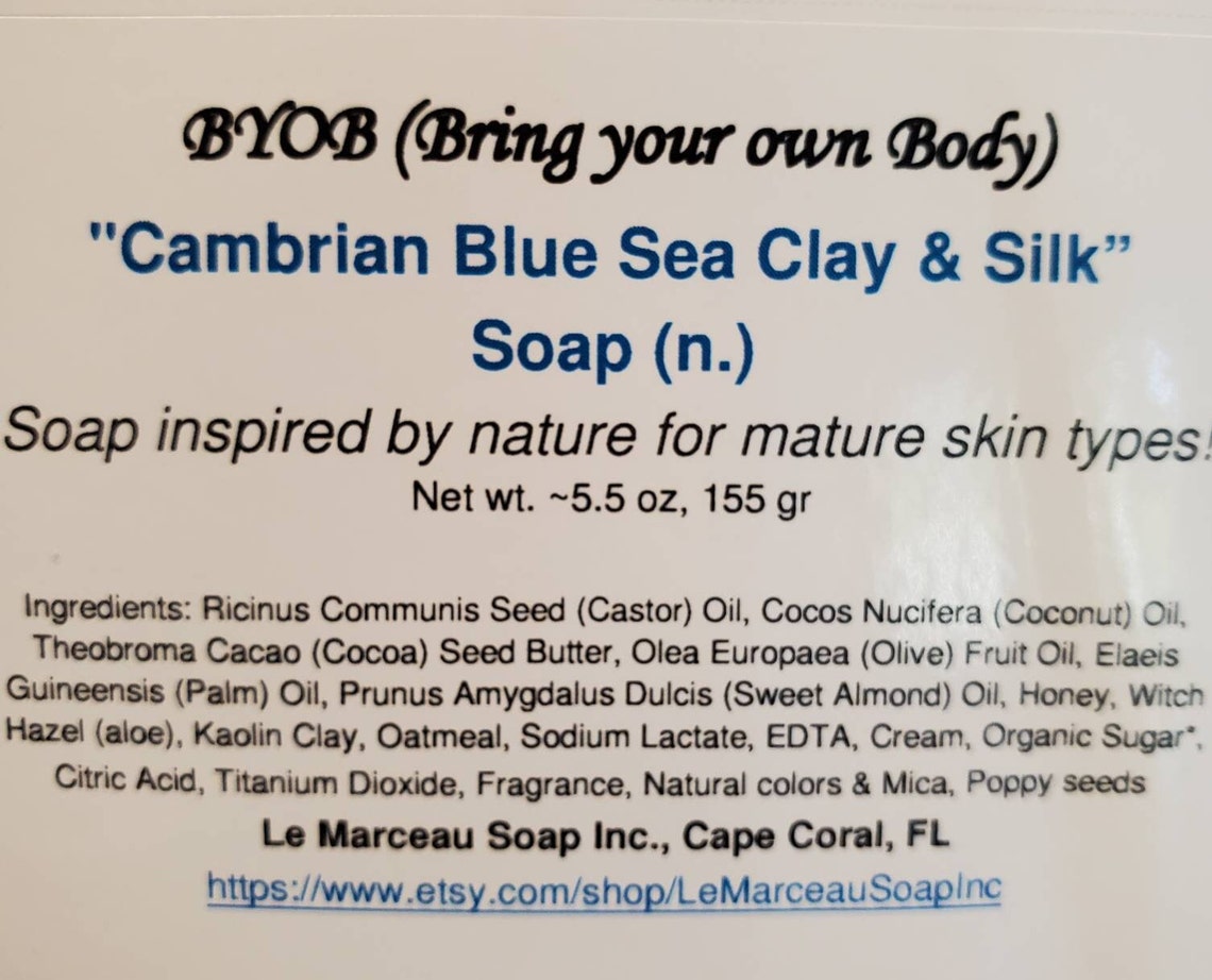LE MARCEAU SOAP SALTY SEA BREEZE BLUE SEA CLAY SOAP, NET WT. 5 OZ., GRAMS: 141.75, SCENT: EARTHY picture