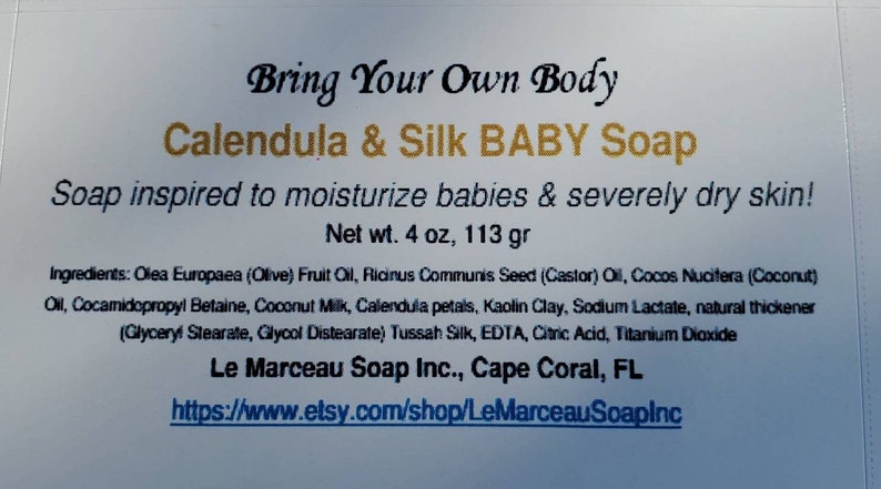 LE MARCEAU SOAP CALENDULA SOAP, NET WT. 4 OZ., GRAMS: 113, SCENT: UNSCENTED picture