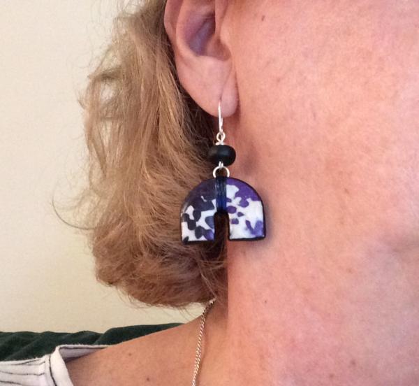 Purple Ecru earrings