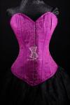 Silk Overbust Purple Corset