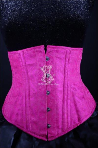 Silk Underbust Purple Corset