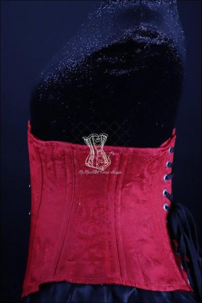 Silk Underbust Red Corset picture