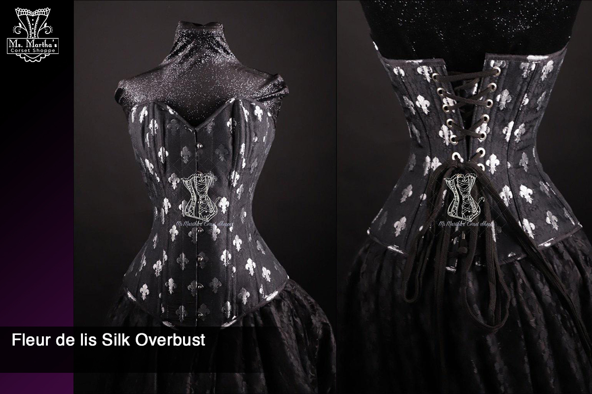 Fleur de Lis Silk Overbust picture