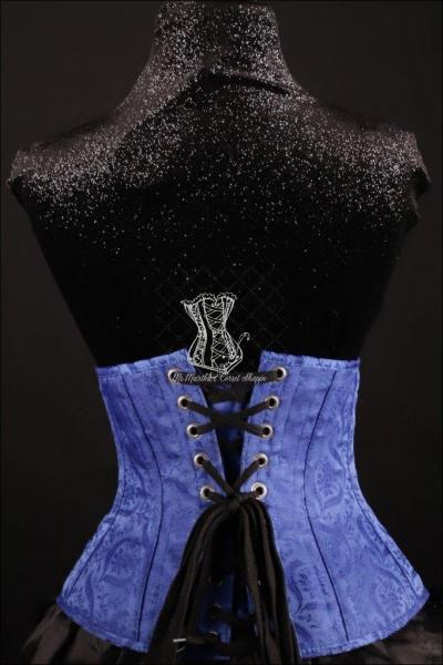 Silk Underbust Blue Corset picture