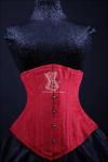 Silk Underbust Red Corset