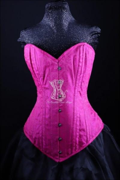 Silk Overbust Pink Corset picture