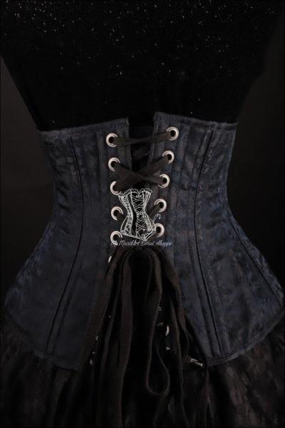 Silk Underbust Black Corset picture