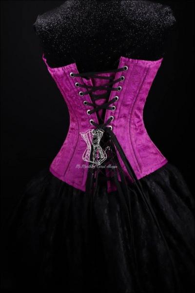 Silk Overbust Pink Corset picture