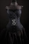 Silk Overbust Black Corset