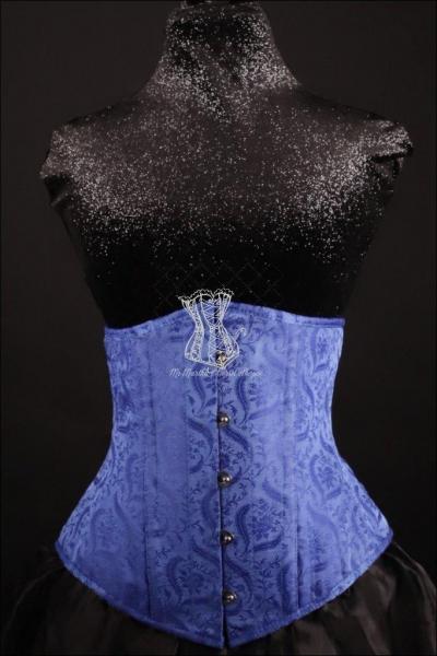 Silk Underbust Blue Corset picture