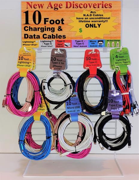 10 Foot Micro USB phone cable w/unconditional warranty