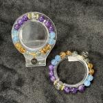Aquarius Zodiac Bracelet – Green Phantom Crystal, Aquamarine, Natural Amethyst & Citrine