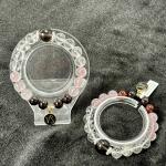 Capricorn Zodiac Bracelet – Rose Quartz, Clear Quartz, Garnet,& Smoky Quartz