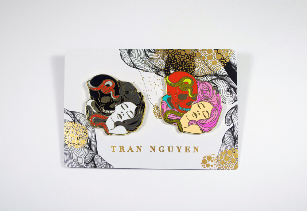 "Rest" Scarf + Pin Set picture