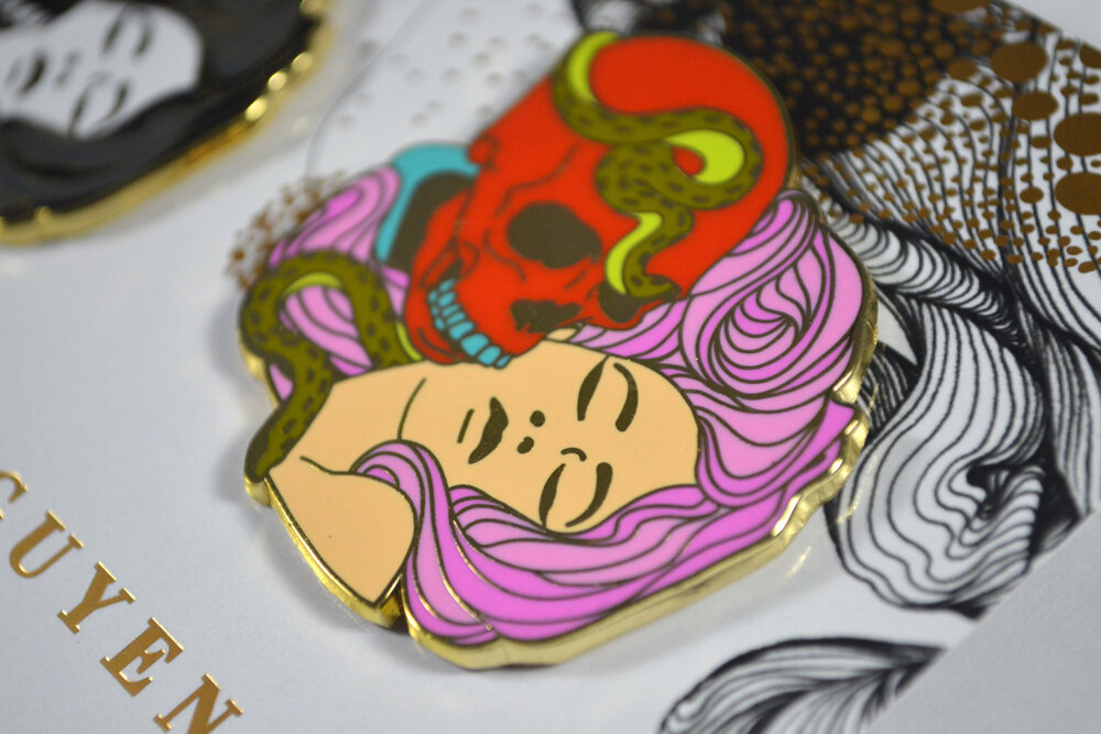 "Rest" Scarf + Pin Set picture