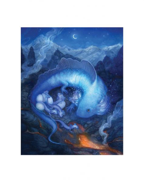 "The Skaldic Salamander" Print by Annie Stegg Gerard