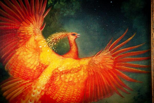 Limited Edition Framed Canvas "Russian Firebird" by Annie Stegg Gerard picture