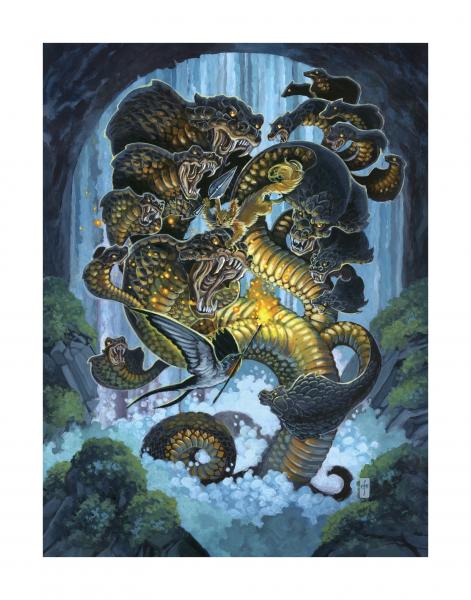 "The Lernean Hydra" Print by Erich J. Moffitt