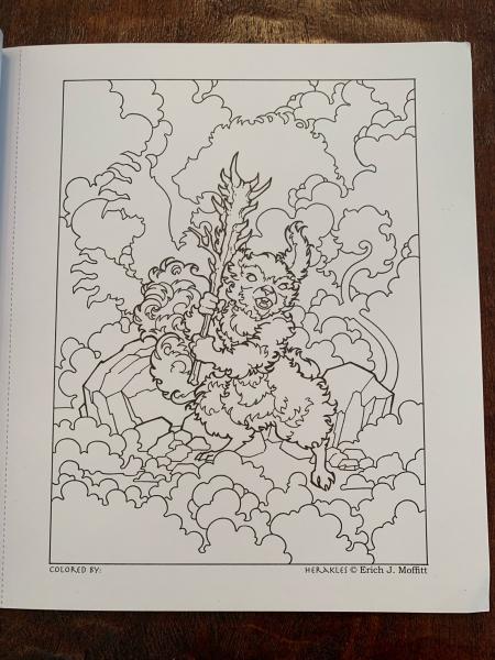 Herakles: A Coloring Adventure & Art Book by Erich J. Moffitt picture