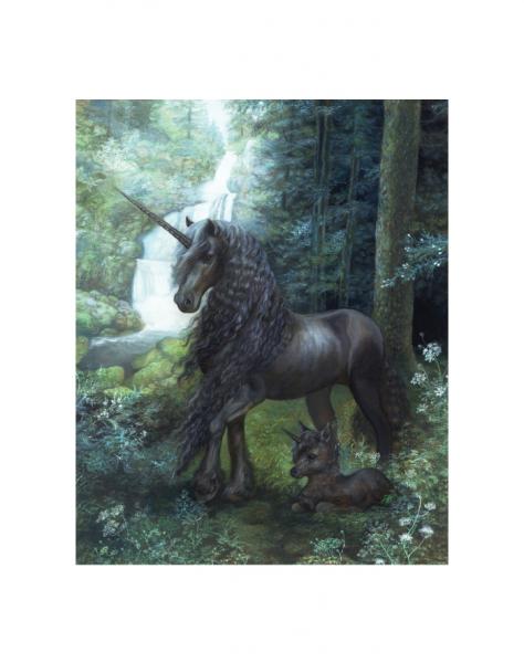 "The Black Forest Unicorn" Print by Annie Stegg Gerard