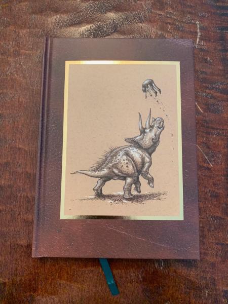 Triceratops Throw Dinosaur Journal by Natee Himmapaan picture