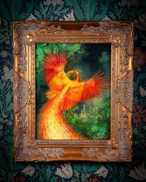 Limited Edition Framed Canvas "Russian Firebird" by Annie Stegg Gerard