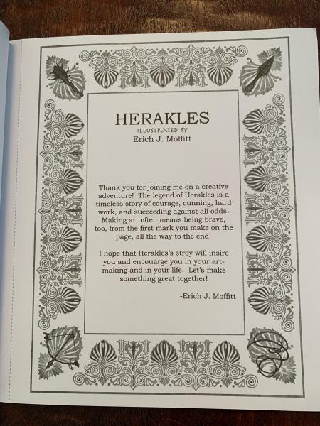 Herakles: A Coloring Adventure & Art Book by Erich J. Moffitt picture