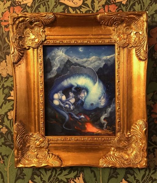 Limited Edition Framed Canvas "The Skaldic Salamander" by Annie Stegg Gerard picture