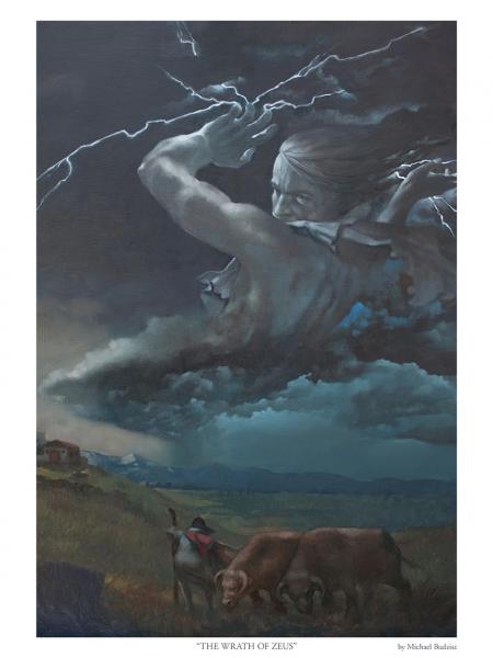 The Wrath of Zeus 12"x16" Print picture