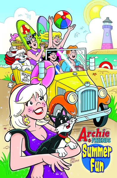 Autographed Convention Print-Sabrina, Archie and Friends Summer Fun -11x17 inches picture